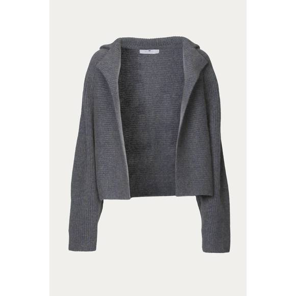 NEW MANDKHAI cashmere and wool-blend kimono jacket in grey - Picture 2 of 5